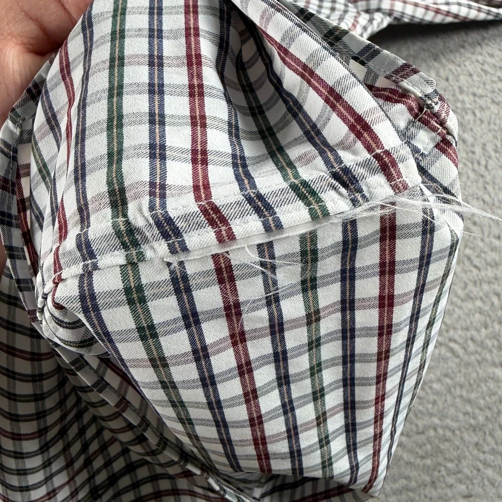 Polo Ralph Lauren Performance Shirt Mens XL White Plaid Button Down Stretch